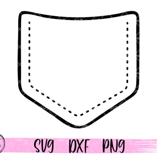 Shirt Pocket Svg T-Shirt Pocket SVG  Dress Shirt Pocket Protector Svg Clipart Cricut Silhouette Cut File Svg