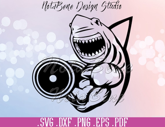 Download Gym Svg Shark Svg Workout Shark Svg Cross Fit Weights Etsy