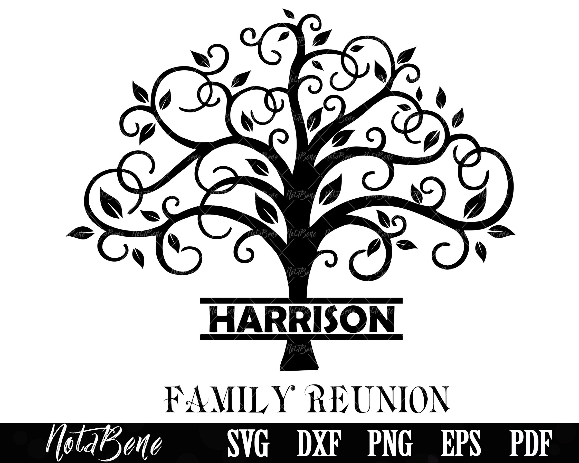 Family Reunion Svg Family Tree Svg Family Svg Tree Monogram - Etsy ...