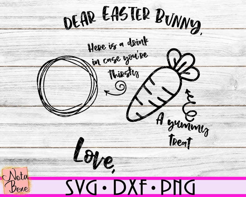Dear Easter Bunny SVG Easter Bunny Tray SVG Easter Bunny Plate | Etsy