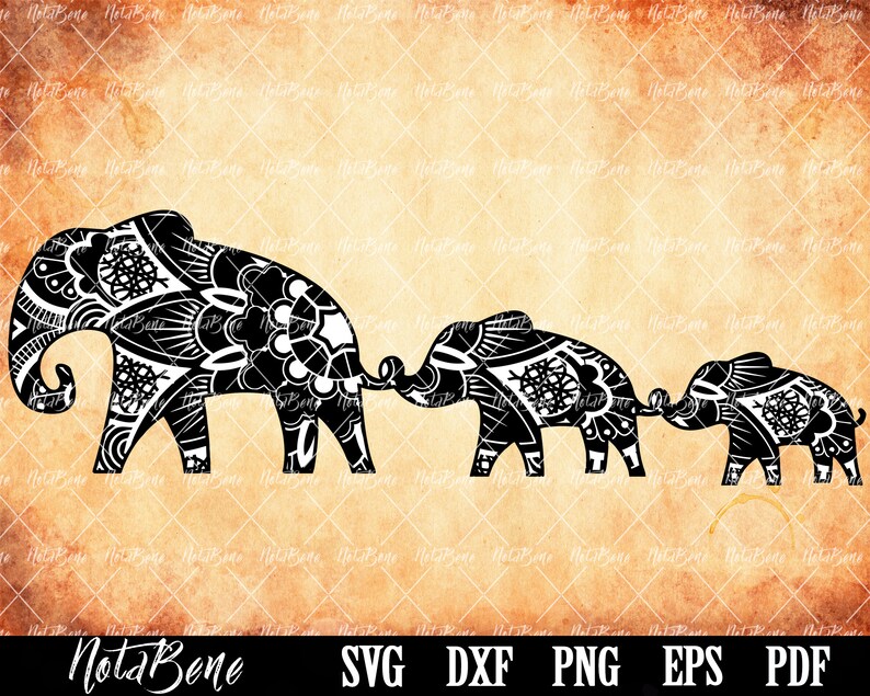 Free Free 271 Elephant Family Svg SVG PNG EPS DXF File