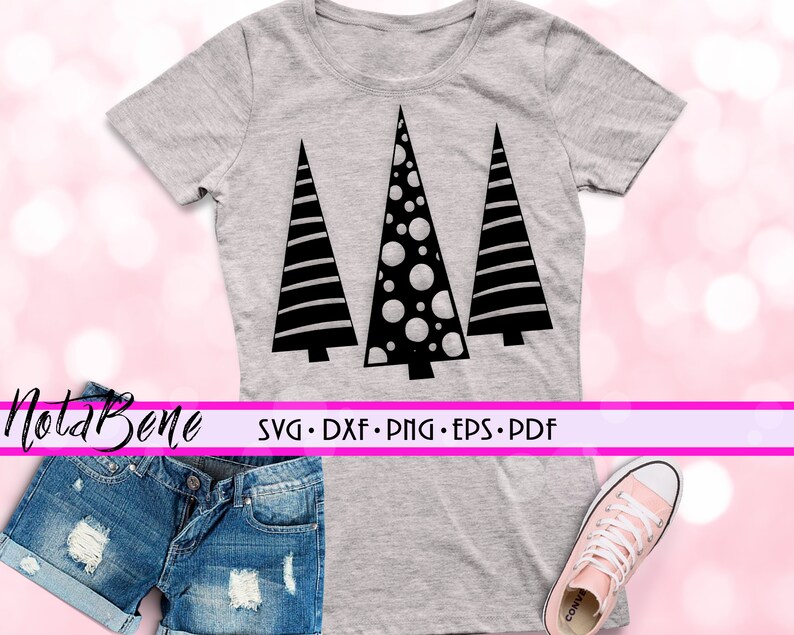 Scandinavian Christmas Trees Svg Winter Shirt Svg Merry Etsy