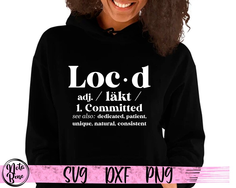 Loc'd Definition SVG Locs Style Svg Loc D for Queens - Etsy