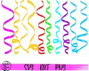 Colorful Confetti Streamers Pattern SVG Birthday Party Confetti Svg Scattered Confetti Svg Cut files for Cricut Sublimation transfer Png