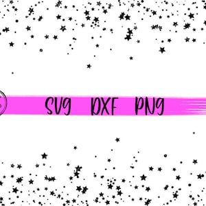 Vallende sterren patroon SVG Night Sky Stars Print Svg verspreide sterren Svg Cut-bestanden voor Cricut sublimatie overdracht Png