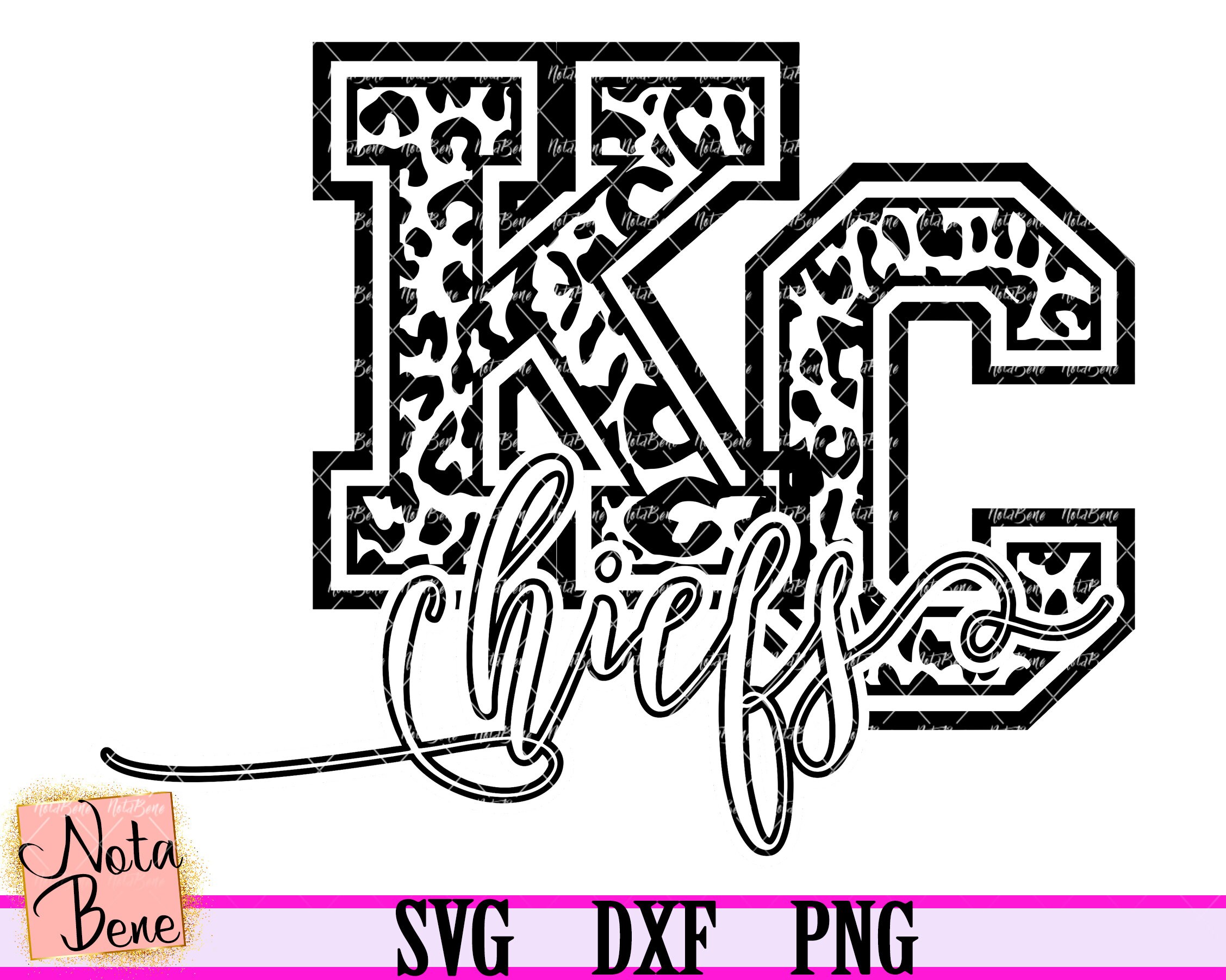 KC Chiefs Leopard Print SVG Layered Svg Sports Cheetah | Etsy
