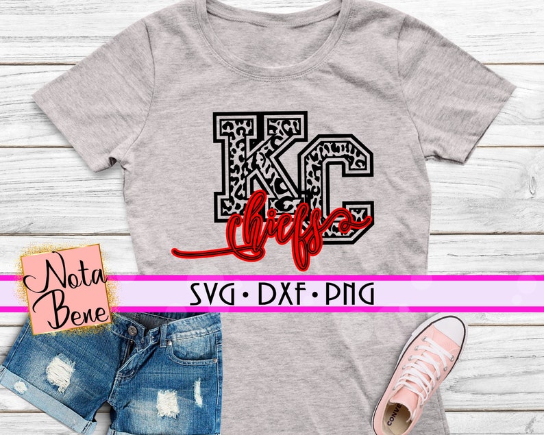 Download KC Chiefs Leopard Print SVG Layered Svg Sports Cheetah | Etsy