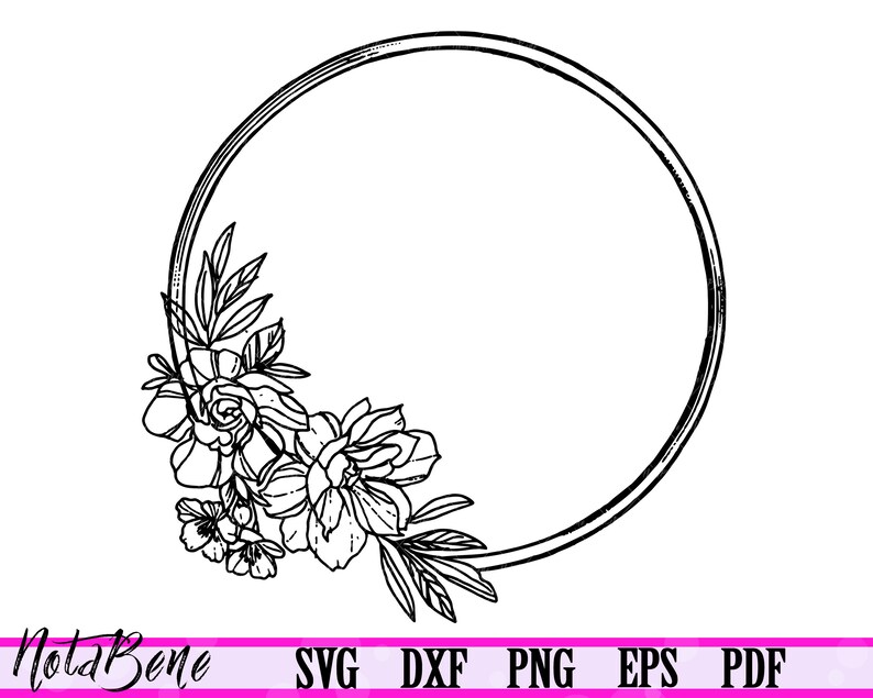 Free Free 107 Circle Flower Monogram Svg SVG PNG EPS DXF File