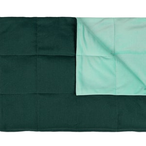 Bottle Green Cotton Weighted Blanket