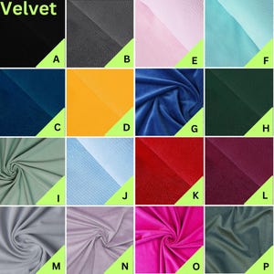 a collage of different colors of fabric
