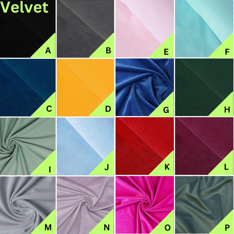 a collage of different colors of fabric