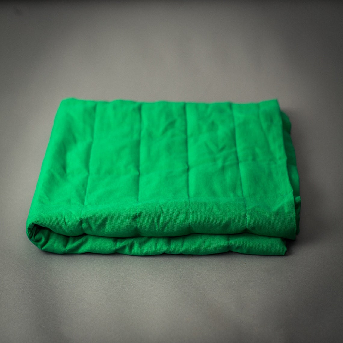 Green Weighted Therapy Blanket Unisex Cotton Sensory Blanket Etsy