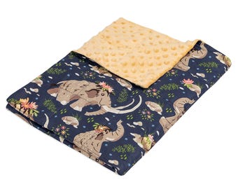 Sweet Mammoths Weighted Blanket  for Children and Adults, selection of fabrics and colours - cooling and soft. 0-20kg. Create yours!