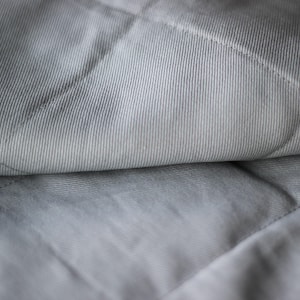 Light Grey Weighted Blanket for Children and Adults, selection of fabrics and colours - cooling and soft. 0-20kg. Create yours!