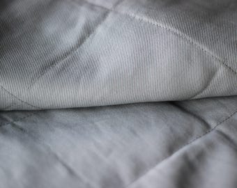 Light Grey Weighted Blanket for Children and Adults, selection of fabrics and colours - cooling and soft. 0-20kg. Create yours!