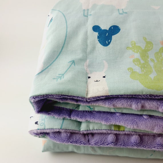 Llamas Weighted Blanket Sensory Blanket All Sizes Weight Available Backing Colours Selection Etsy Canada