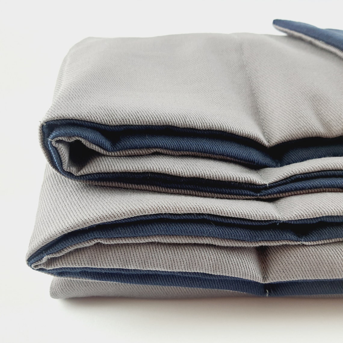 Dark Grey Weighted Blanket Cotton Blanket Sensory Bedding Etsy