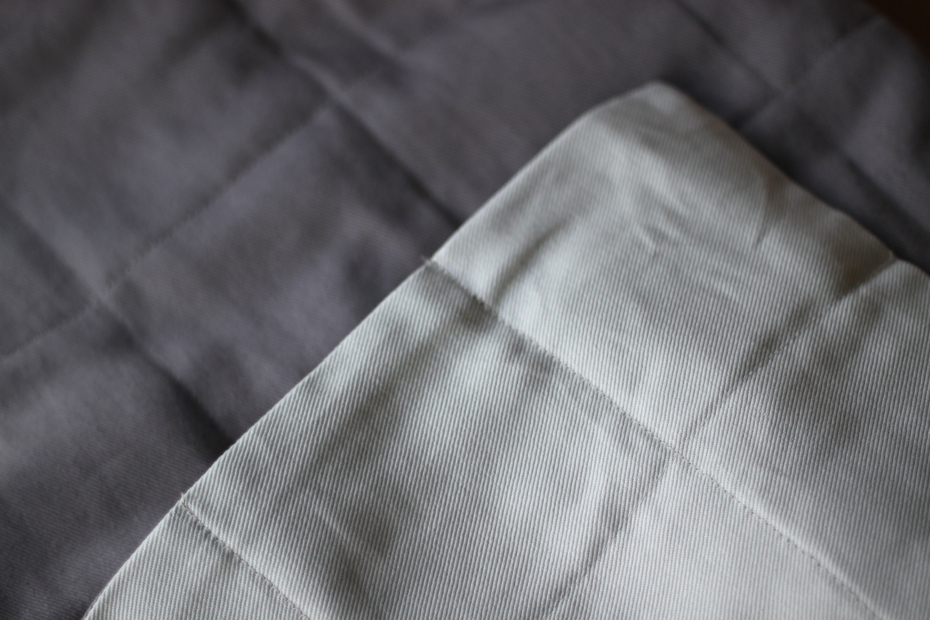 Dark Grey Weighted Blanket Cotton Blanket Sensory Bedding Etsy