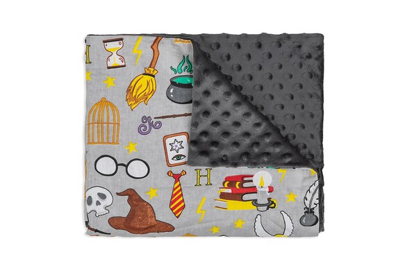 School of Magic Weighted Blanket Sensory Blanket All Sizes Weight Available Perfect Sensory Gift Backing Colours and Filling Selection Etsy