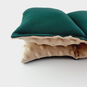 Bottle Green Cotton Weighted Blanket, Sensory Blanket, Sensory gift by sensory owl