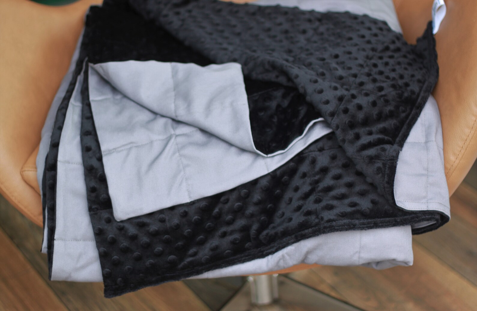 Grey Weighted Blanket ADHD Focus Lap Pad Autism Pressure Etsy