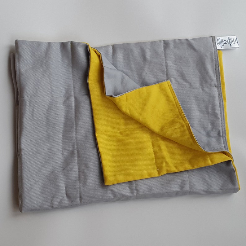 Yellow Weighted Therapy Blanket Unisex Gravity Blanket ADS | Etsy