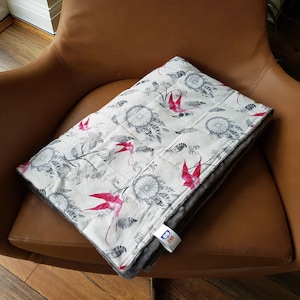 Dreamcatcher Cotton Weighted Blanket for Children and Adults, selection of fabrics and colours - cooling and soft. 0-20kg. Create yours!
