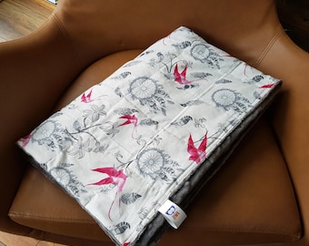 Dreamcatcher Cotton Weighted Blanket for Children and Adults, selection of fabrics and colours - cooling and soft. 0-20kg. Create yours!