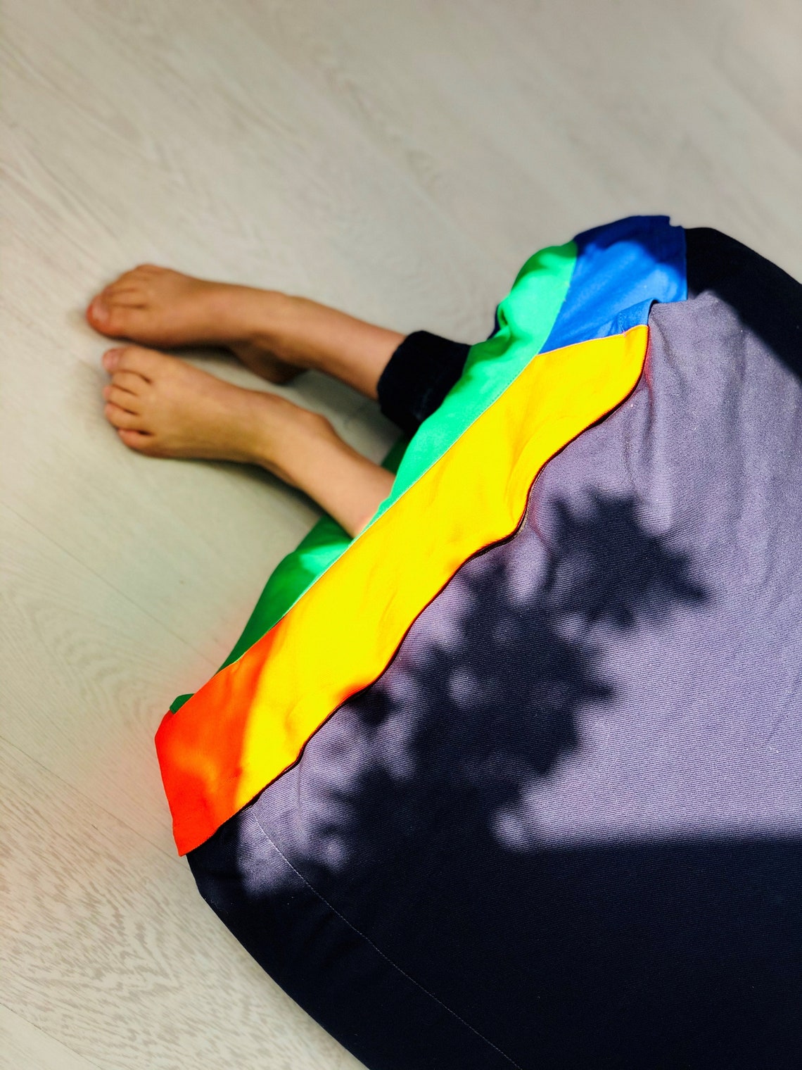 Sensory Bean Bag Tunnel Pouf Removable Cover for Home Etsy