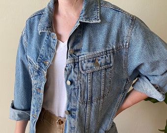 1990s Gap Jean Jacket Coat 90s Light 