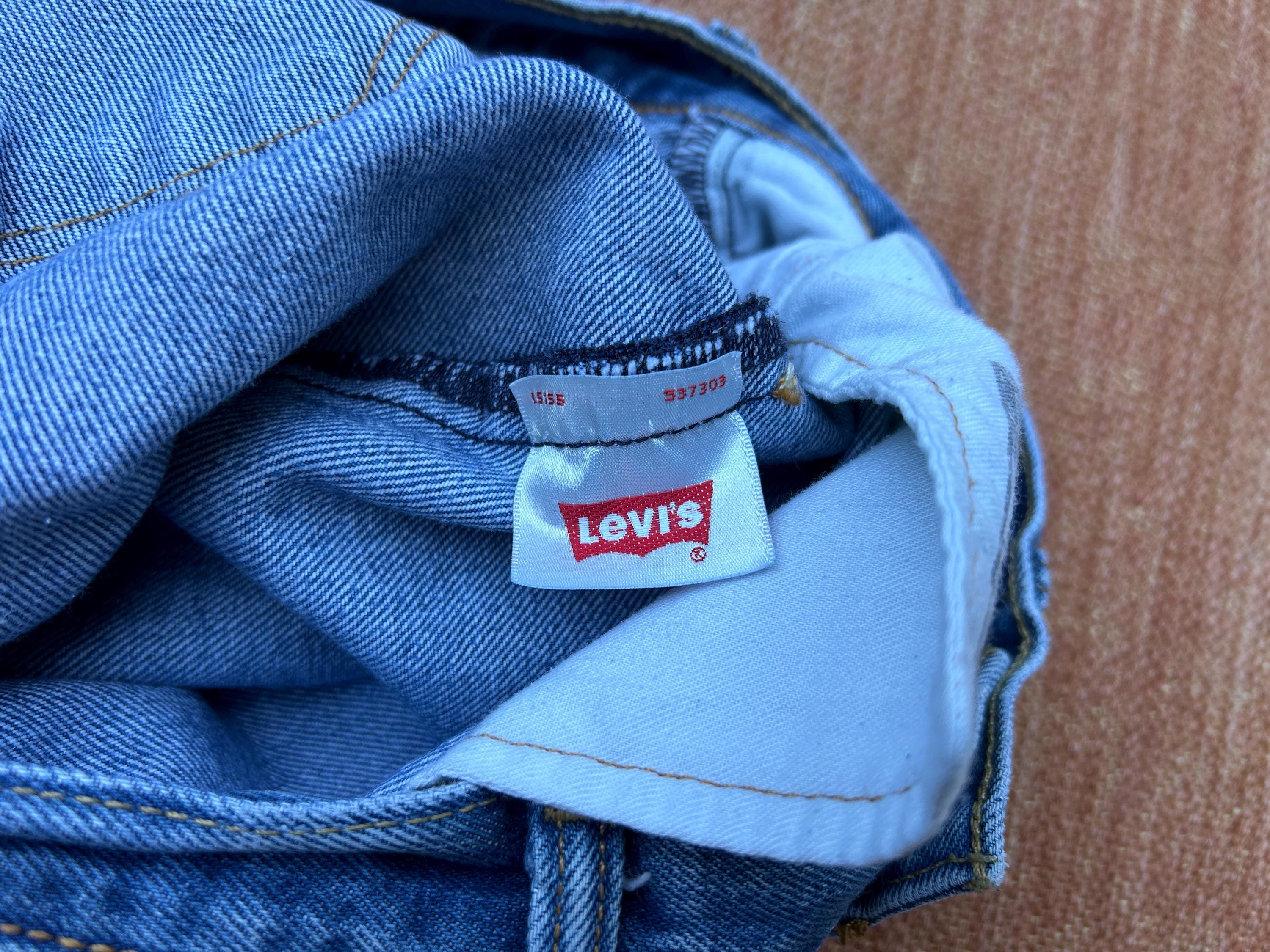 Levi's 501s Red Tab Button Fly Blue Vintage Denim Jeans Worn Faded