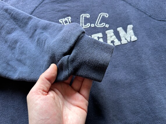 50s Crew Neck Pullover Sweatshirt Raglan Vintage … - image 8