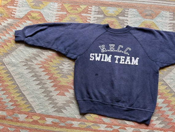 50s Crew Neck Pullover Sweatshirt Raglan Vintage … - image 4