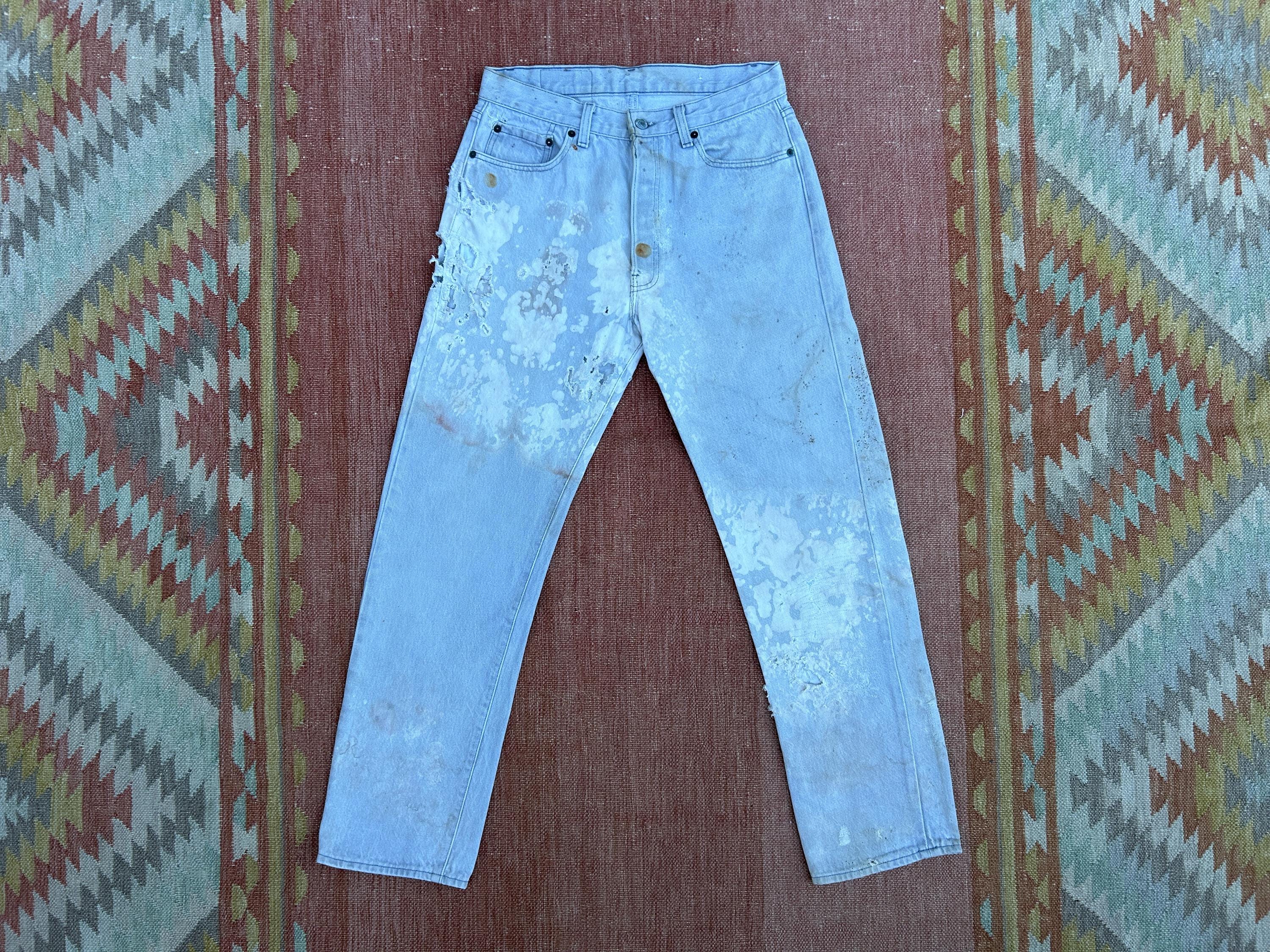 パンツ INSILENCE Stained Painting Denim Pants INSILENCE Stained Painting Denim Pants - メルカリ