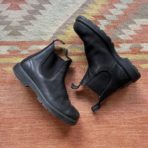 blundstone dress boot rustic black Rustic Black Premium Leather Chelsea Boots, Women's Dress 1308