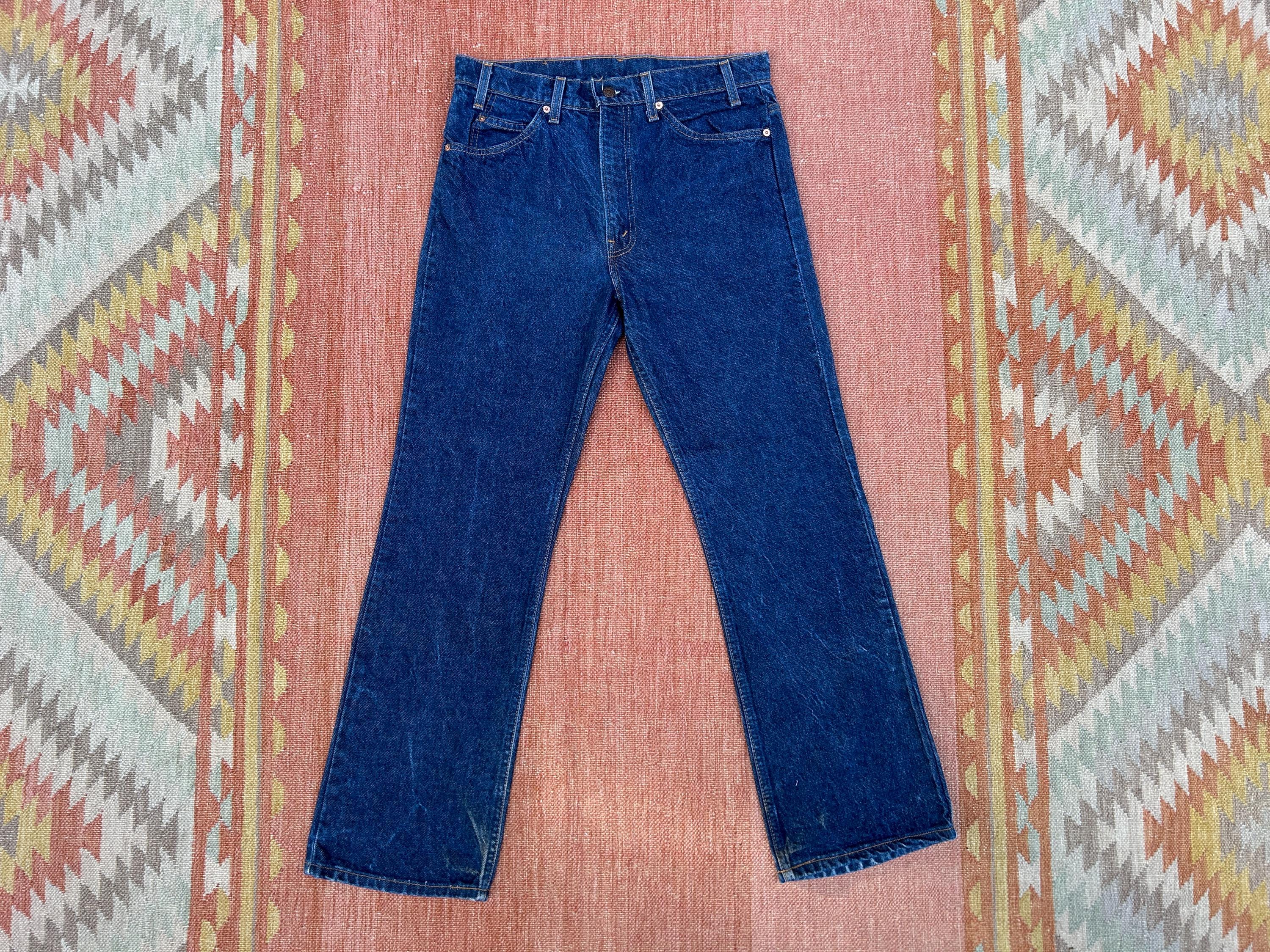 マ*イ様 90s Levi's 517 33×30 90s Levi's 517s Orange Tab Zipper Fly Vintage Textured Denim Jeans