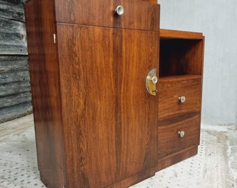 Art Deco Sideboard Schrank Französische Kommode aus Palisander