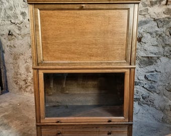 Vintage modulaire drankenkast in Wernicke-stijl, wereldbol, mahonie, jaren 60