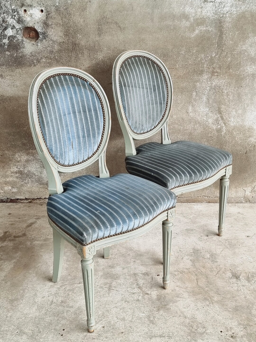 Set of Antique Chairs Dining Room Chairs Louis XVI Style Etsy