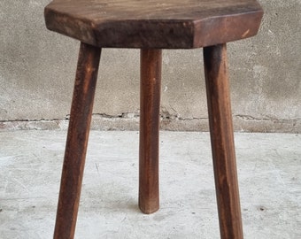 Vintage stool side table French