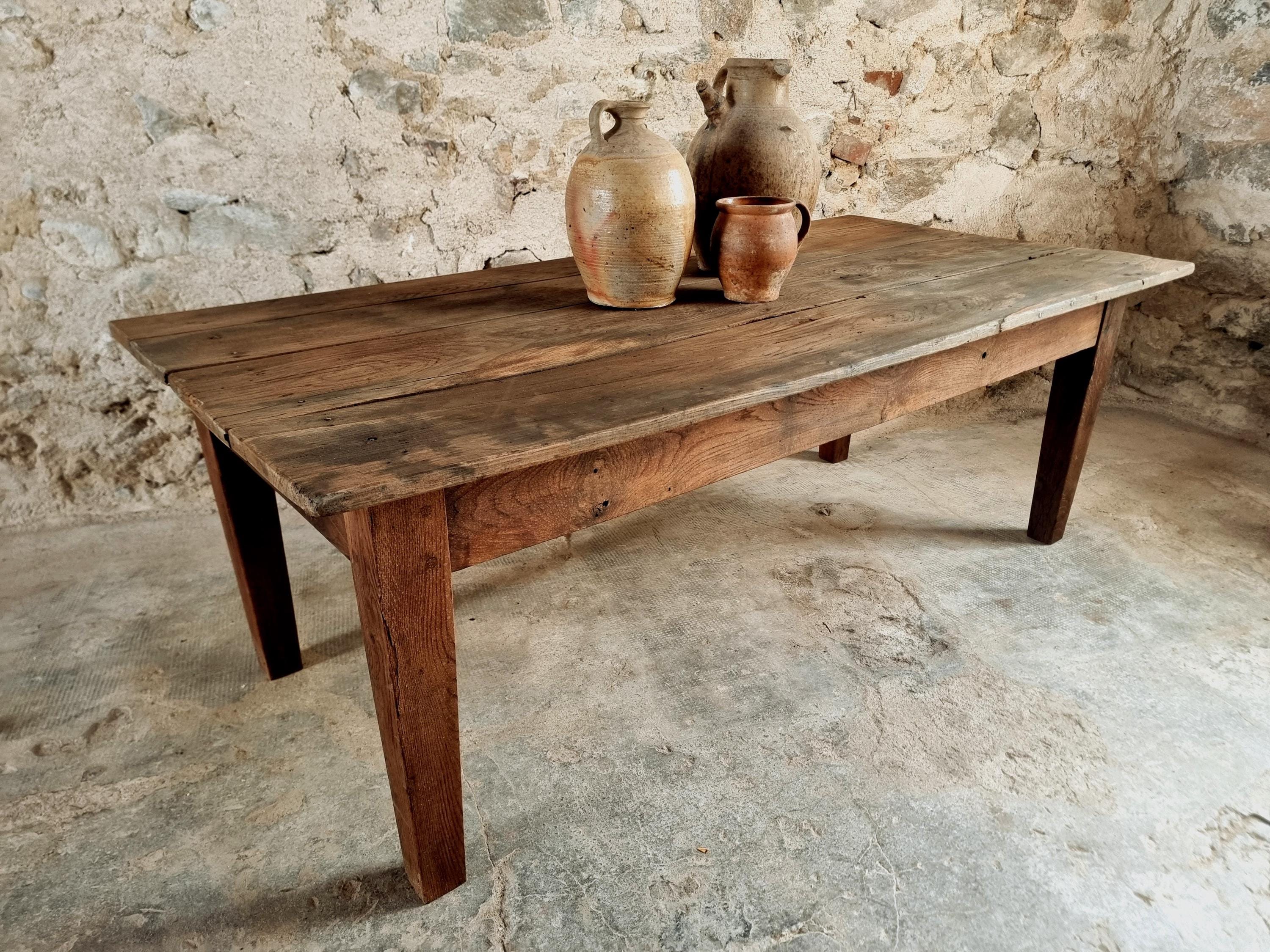 Antique French Coffee Table – Chestnut Wood – Early 19th Century