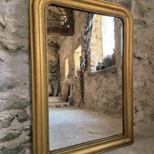 Miroir ancien français de style Louis-Philippe, XIXe siècle