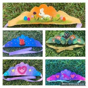 Waldorf Felted Crown - custom design