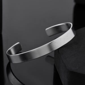 Handmade Sterling Silver Cuff Bracelet: Minimalist Bangle