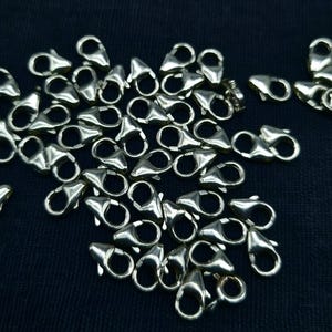 Sterling Silver Fish Clasp, Silver Fish Clasps, Trigger Clasp In Silver, Bracelet Clasp, 925 Silver Clasp, Necklace Clasp, Silver Locks