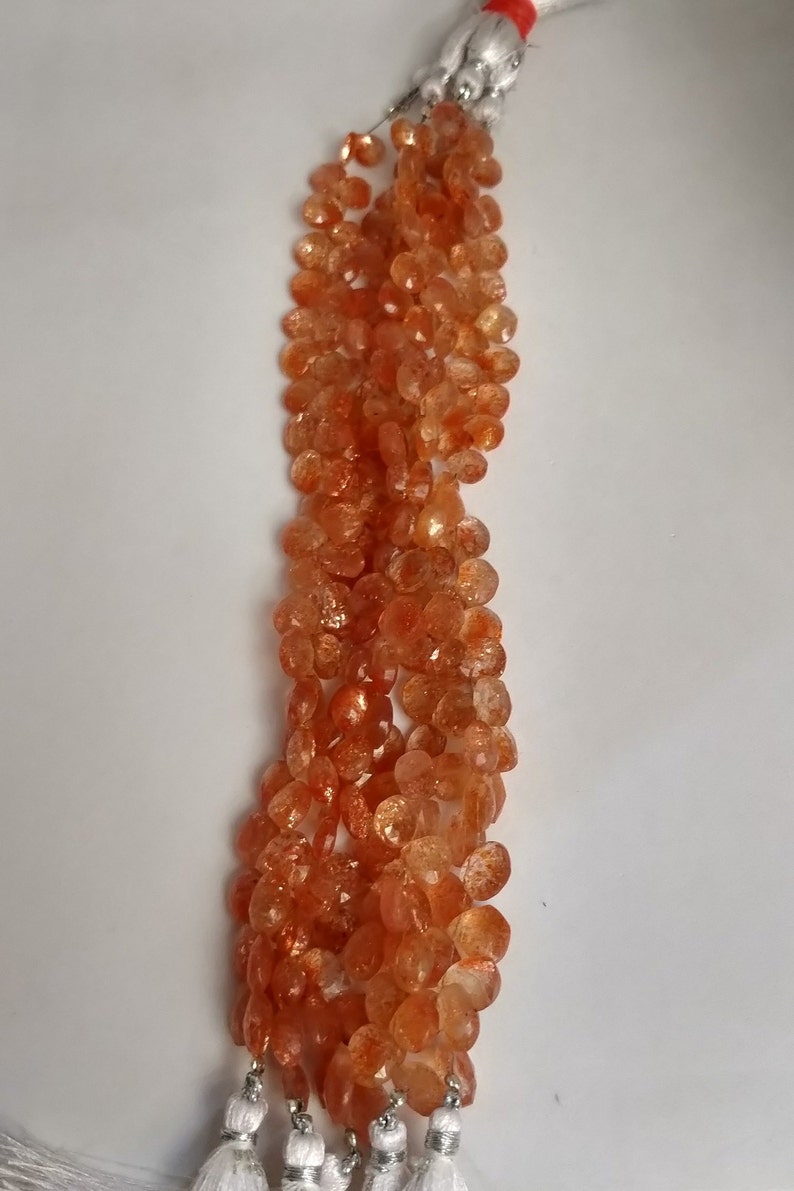 Natural sunstone heart faceted beads,sunstone,sunstone beads,faceted sunstone,natural sunstone,prices are per line