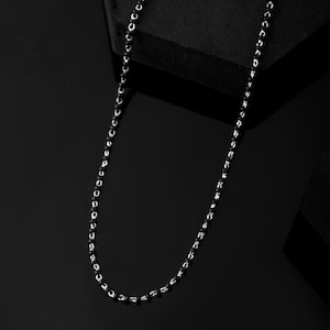 Mangalsutra Necklace Sterling Silver Black Beaded Necklace Jewelry For Women, Mangalsutra Chain, Black Beads Necklace, 18 inch necklace