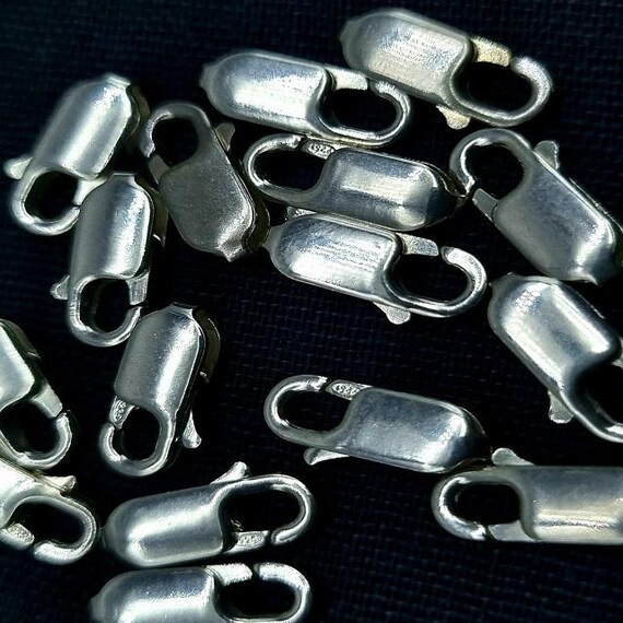 スターリングシルバーのロブスタークラスプ：925シルバーブレスレット