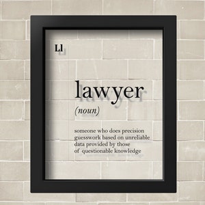 TRANSPARENT Lawyer Definition Funny Lawyer Gift Lawyer Poster Office Decor Coworker Gift Dorm Decor Lawyer Graduate Gift Attorney Gift image 2