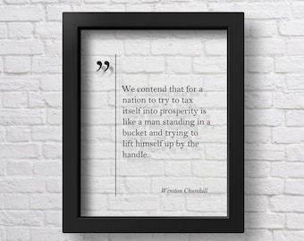 Affiche transparente de Winston Churchill, oeuvre d'art murale motivante, citation de Winston Churchill, impression de Churchill, art mural inspirant, art de Churchill